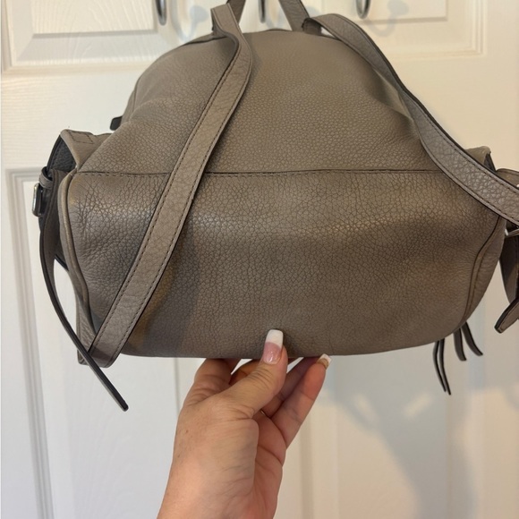 MICHAEL KORS Rhea Medium‎ Grey Leather Backpack main image 5